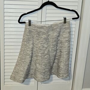 LOFT Tweed Skirt | Size 4P | Black & White Petite Workwear